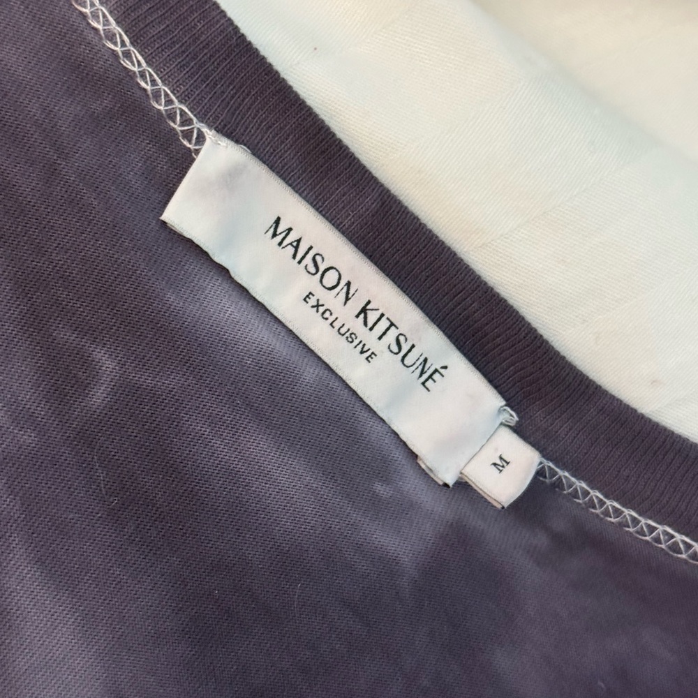 EXCLUSIVE MAISON KITSUNE PALAIS ROYAL T-SHIRT CUSTOM DYED - M - Picture 4 of 5